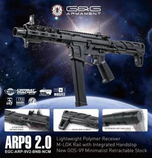 ARP9 2.0 SMG Submachine Gun cal.9 ETU - Mosfet AEG EGC-ARP-9V2-BNB-NCM by G&G